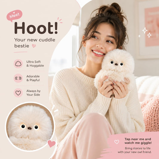 ShyBuddy – Cute Emotional Support Plush Doll – White / Buy 1