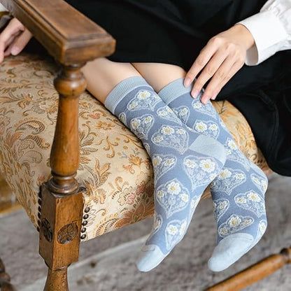 LumeFlora – Soft Cotton Embroidered Flower Socks – image 34