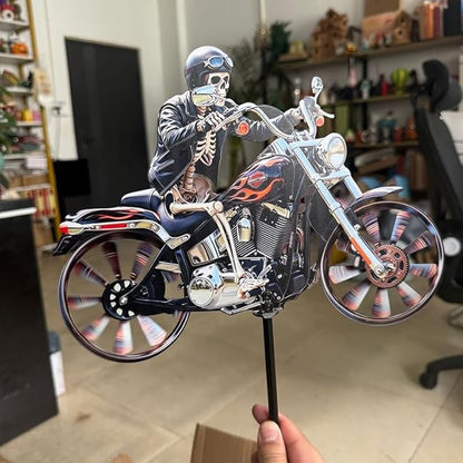 ReaperRide – Biker Skull Wind Spinner – image 6