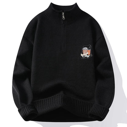 Evan's Stylish Zipper – Black / XS