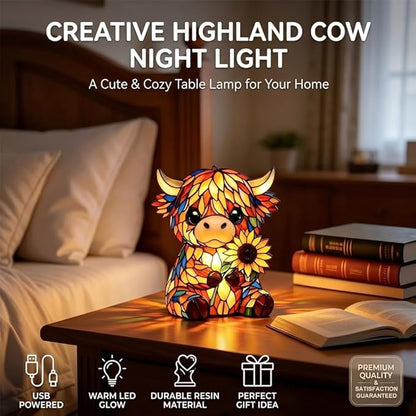 CowzyGlow - Highland Cow LED Night Light – image 4