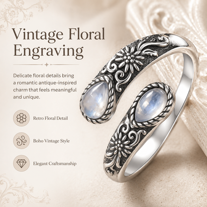 MoonPetal – Elegant Moonstone Bloom Ring – image 4