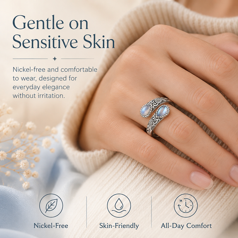 MoonPetal – Elegant Moonstone Bloom Ring – image 5