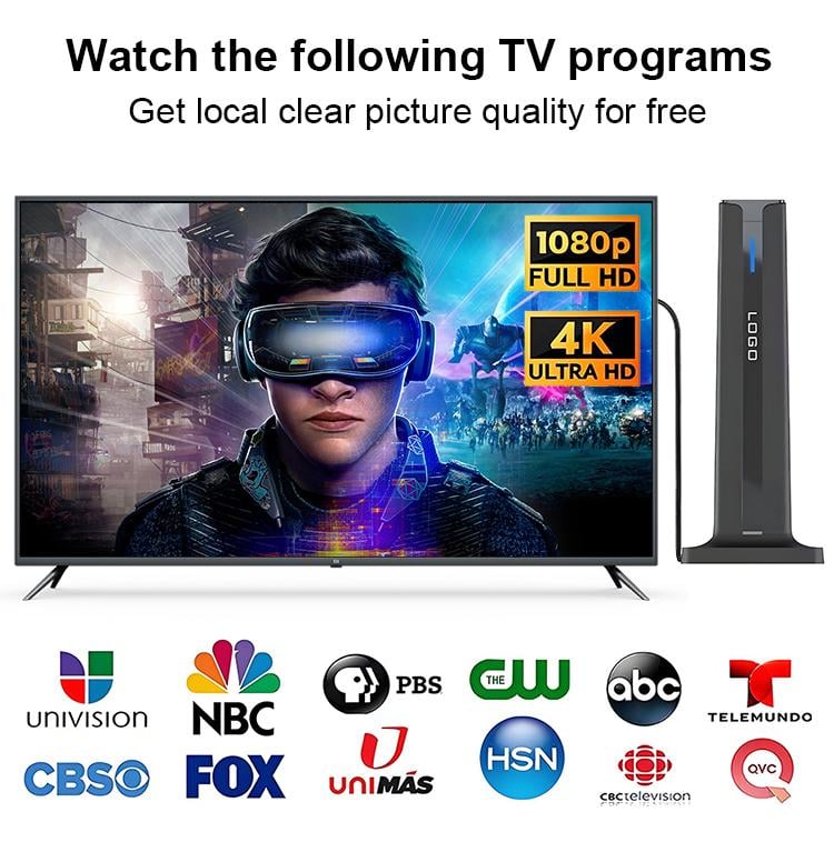 TV Antenna - Digital HD Antenna - Indoor HDTV 1080P 4K (Long Range) – image 3