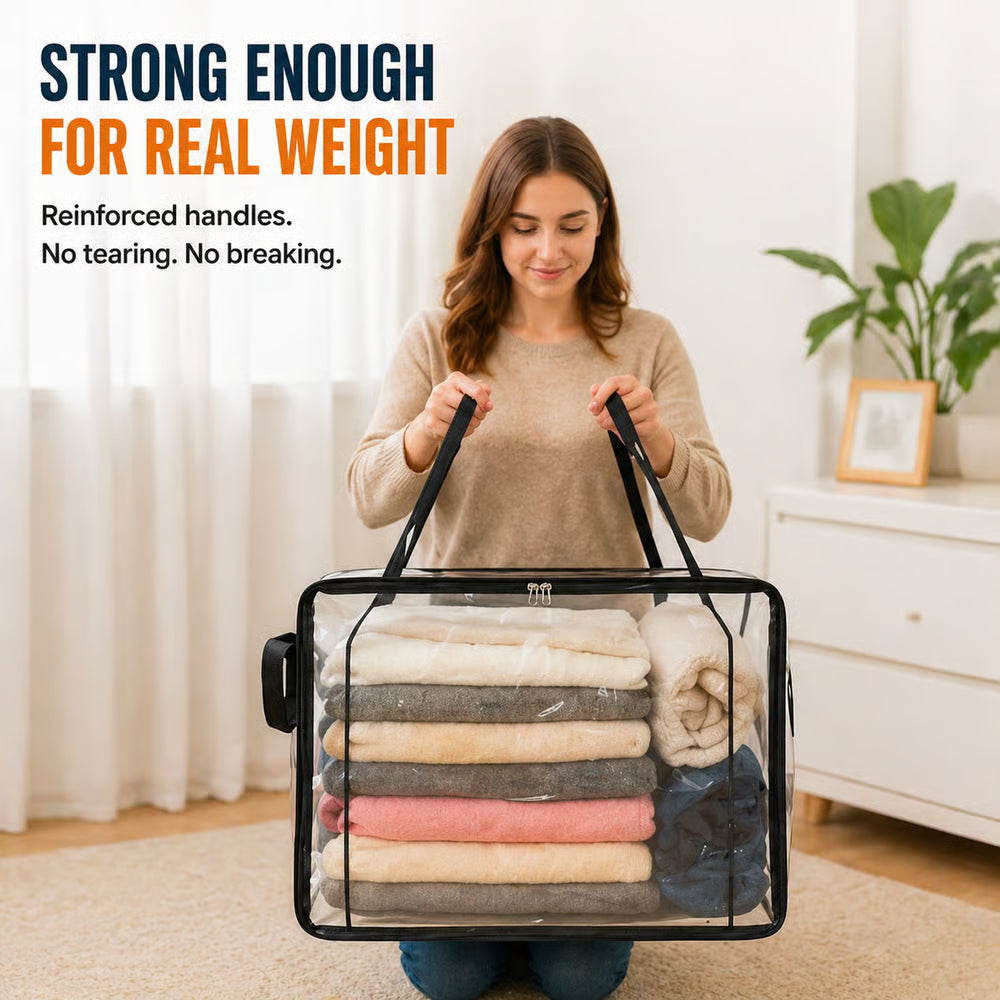 MegaPackPro – Large Heavy Duty Clear Storage Bag – image 7