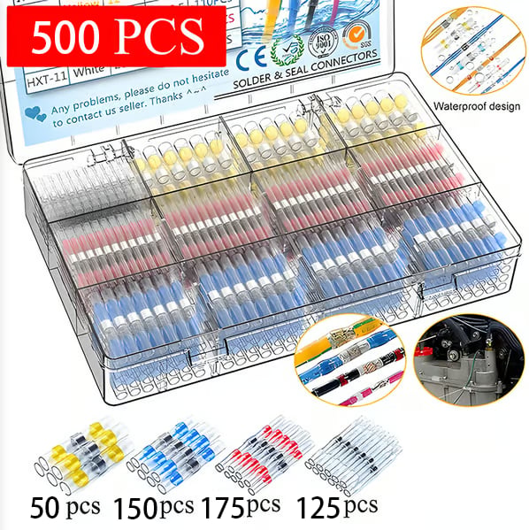 MarineLink – Heat Shrink Wire Connectors – 500 Pcs