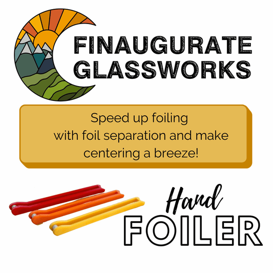 FoilEase - Stained Glass Hand Foiler – Hand foiler（Orange） / No tape