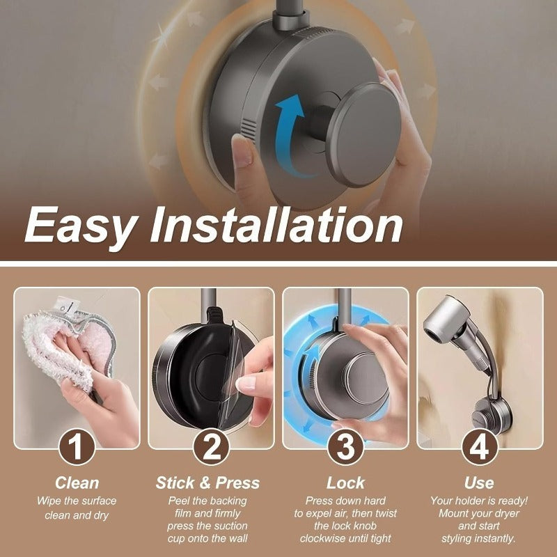 SalonLock – Strong Suction Dryer Holder – image 5