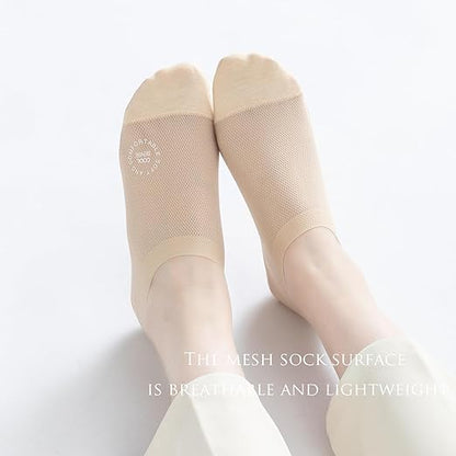 AirCore – Invisible Nylon Comfort Socks – 4 Pairs Khaki