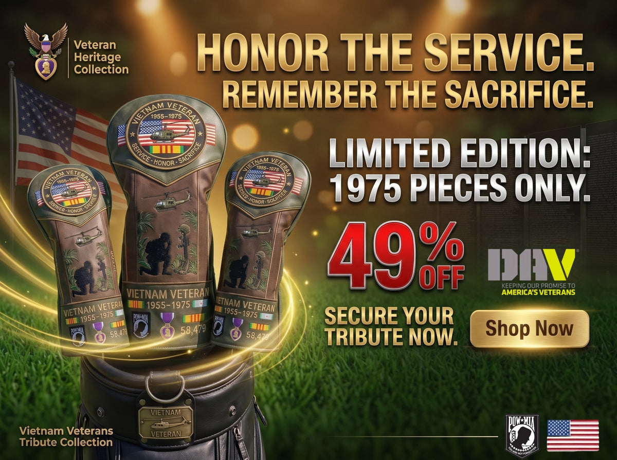 ValorCrest – Vietnam Veteran Tribute Golf Head Cover – image 5