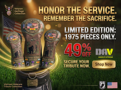ValorCrest – Vietnam Veteran Tribute Golf Head Cover – image 5