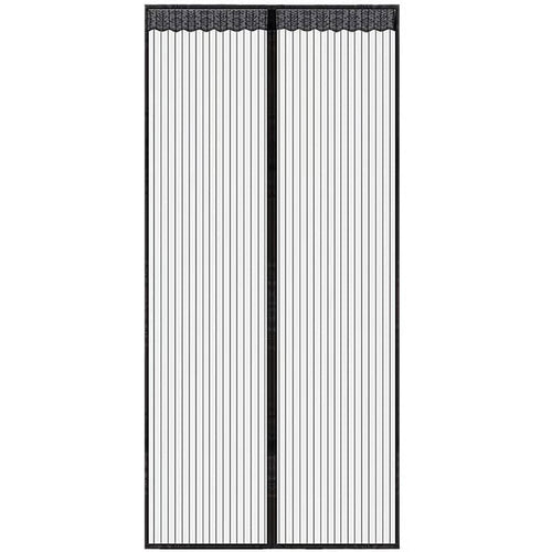 BreezeLock – Magnetic Mesh Fly Protection Door – Black / 80*210