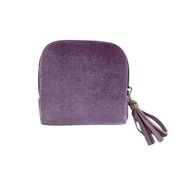 LuxeCarry – Portable Jewelry Storage Bag with Zipper – Purple