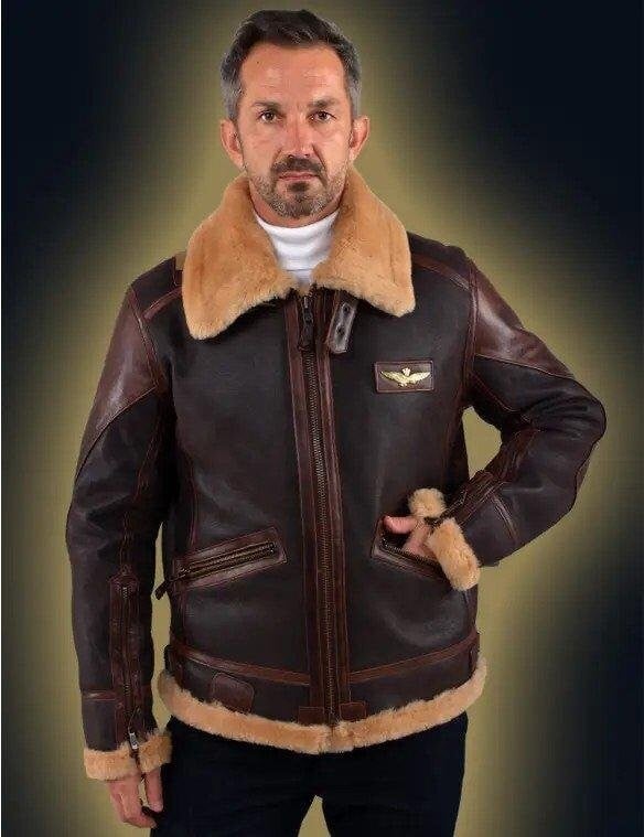 AeroFur – Aviator Shearling Jacket – image 3