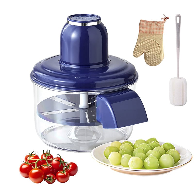 PeelPro – Automatic Fruit Peeling Machine – Round head-Blue with export