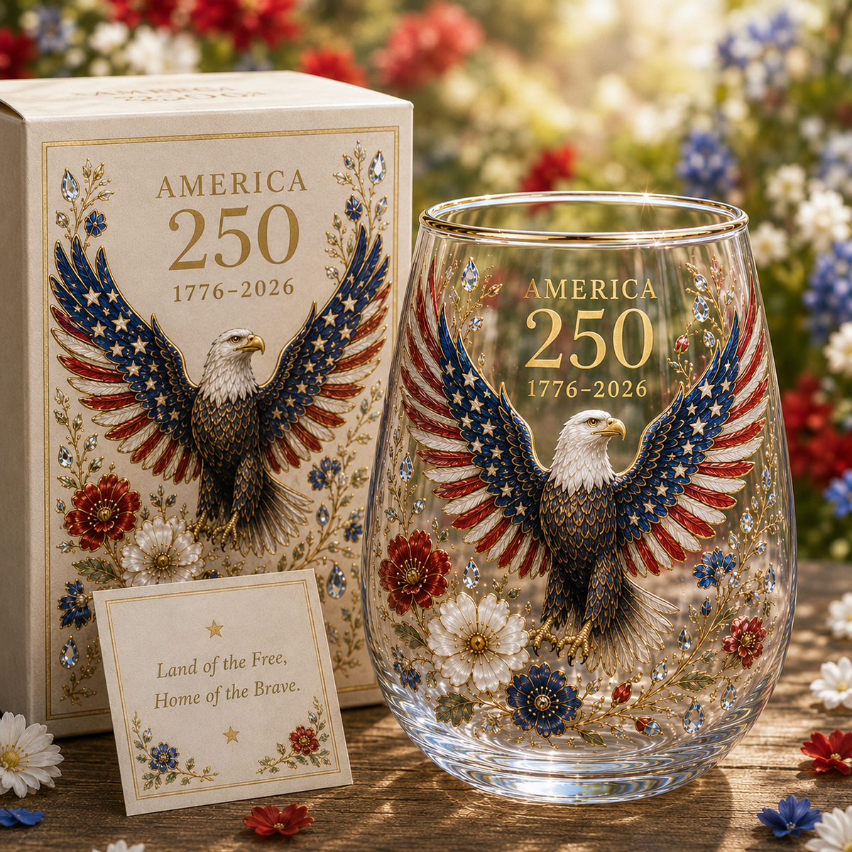 ValorSpirit – America 250 Commemorative Glass Tumbler – image 3