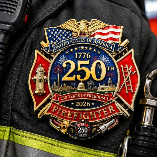 ValorShield – 250 Years Fire Service Badge – BUY 1