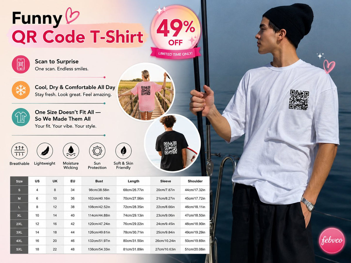 ScanMe – Funny QR Code Interactive T-Shirt – image 9