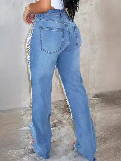 UrbanChain – Streetwear Embellished Denim Jeans – image 4