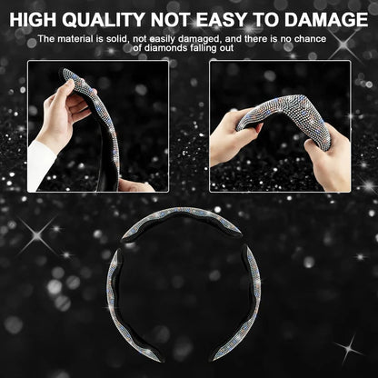 LuxiDrive – Crystal Studded Steering Wheel Cover – image 2