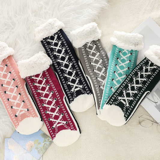 ToastyToes - Non-Slip Fleece Slipper Socks – All 7 Colors / One Size
