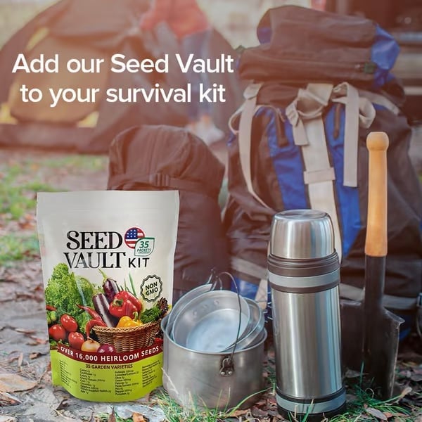 Ultimate Survival Seed Vault (16,000+ Seeds) | 35 Variety Pack|50-Year Shelf Life – image 5