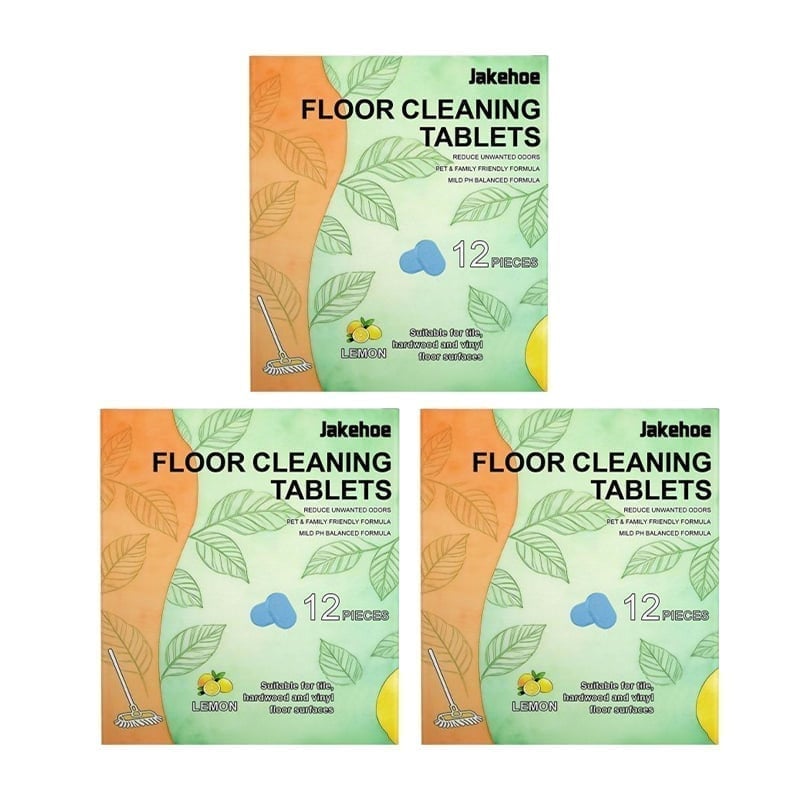 ShineTab – Effervescent Floor Cleaner Tablets – 3 packs (36 pcs)