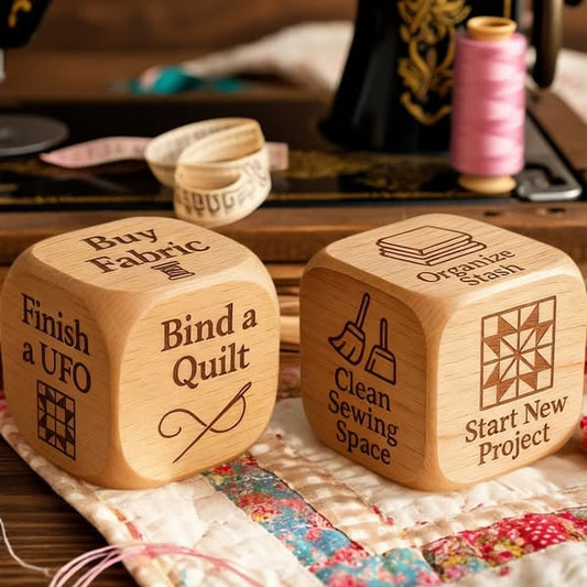 StitchRoll – Quilter’s Decision Dice in Solid Wood – BUY 1