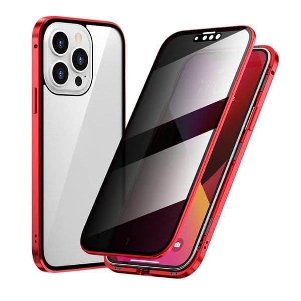SafeScreen 360 – Privacy Guard Case – Red / For IPhone17 / Without Fast Charging Cable