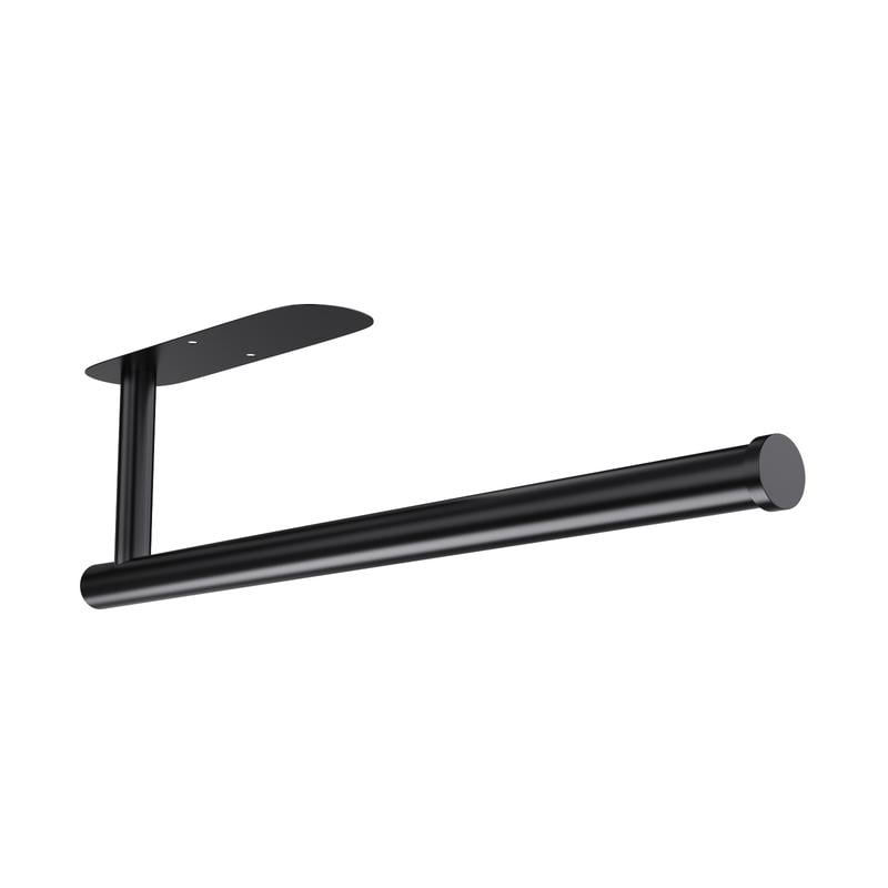 PureSteel – Elegant Wall Roll Holder – Black / Buy 1