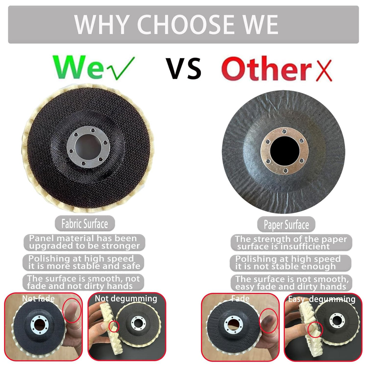 SmoothCraft - High-Resilience Polishing Wheel for Metal & Wood – image 9