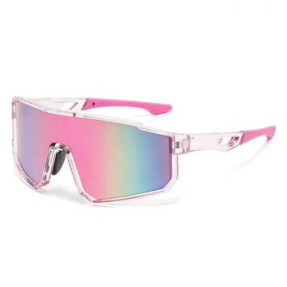 VisionForce – Colorful Mirrored Cycling Sports Eyewear – Through Powder