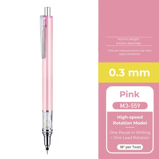 WritePro – Advance Mechanical Pencil M5-559, 0.3 mm – 0.7 mm – Pink 0.3 mm
