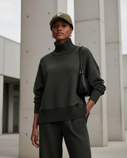 Elyse™ – Turtleneck Knit Set