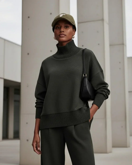 Elyse™ – Turtleneck Knit Set