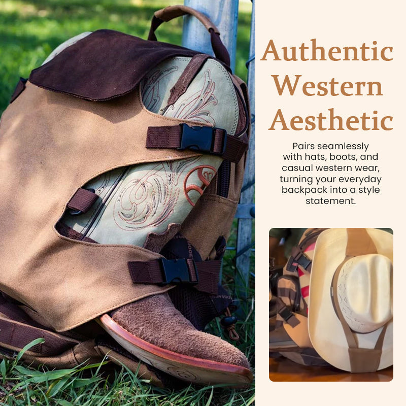 RodeoTrail – Rugged Cowboy Style Travel Backpack Bag – image 6