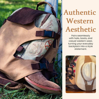 RodeoTrail – Rugged Cowboy Style Travel Backpack Bag – image 6