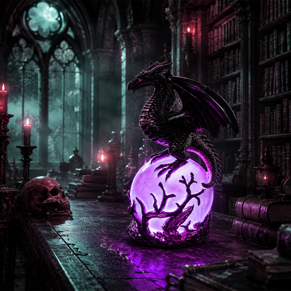 DragonGlow – Mystic Crystal Orb Lamp – image 11