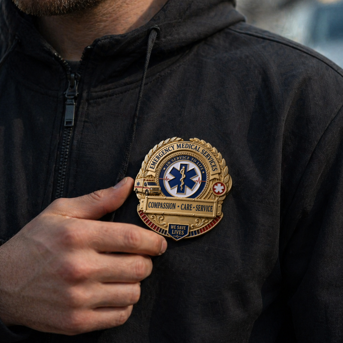 RescueStar – Emergency Medical Services Badge Pin – image 4