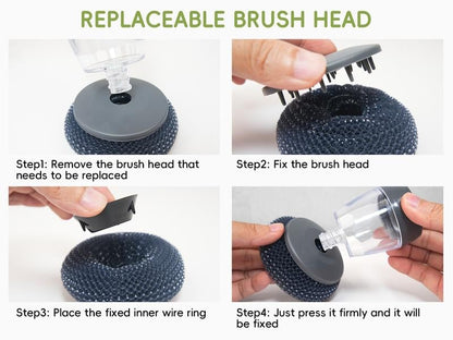 CleanMate - Ergonomic Soap-Release Kitchen Scrubber – image 7