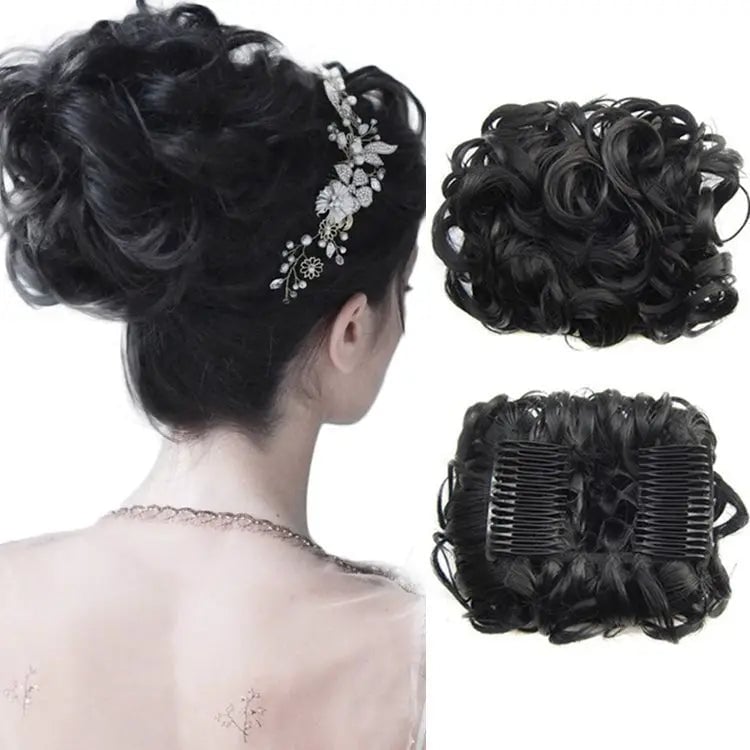 CurlNest – Messy Bun for Everyday Chic Looks – Black Brown
