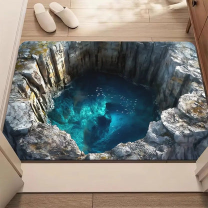 DepthDoor – 3D Illusion Doormat – Pond / 40*60/16*24in