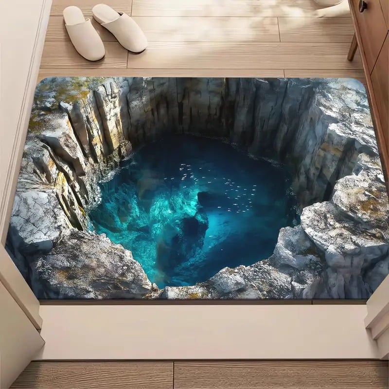 VisionMat - Optical Illusion Door Rug – Pond / 16*24in