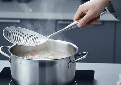 ChefWood – Wooden Handle Stainless Steel Skimmer – image 5
