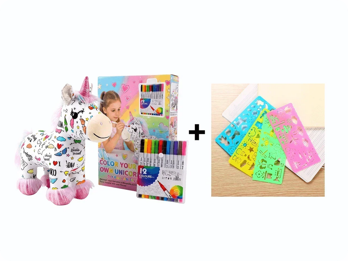 ColorCuddle – DIY Unicorn Plush Kit – Drawing Aids / 1 Pc
