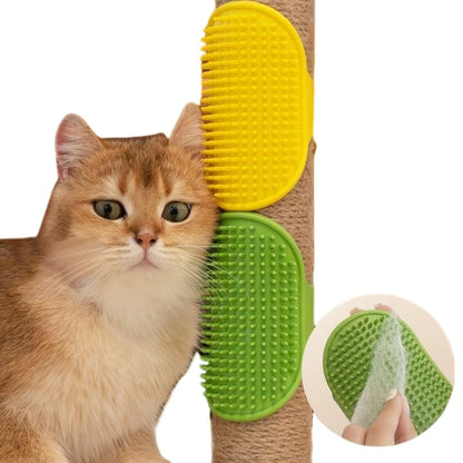 ScratchGroom – Multi-Use Pet Grooming Strap Pad – 8-Pack ( 4 Green + 4 Yellow)