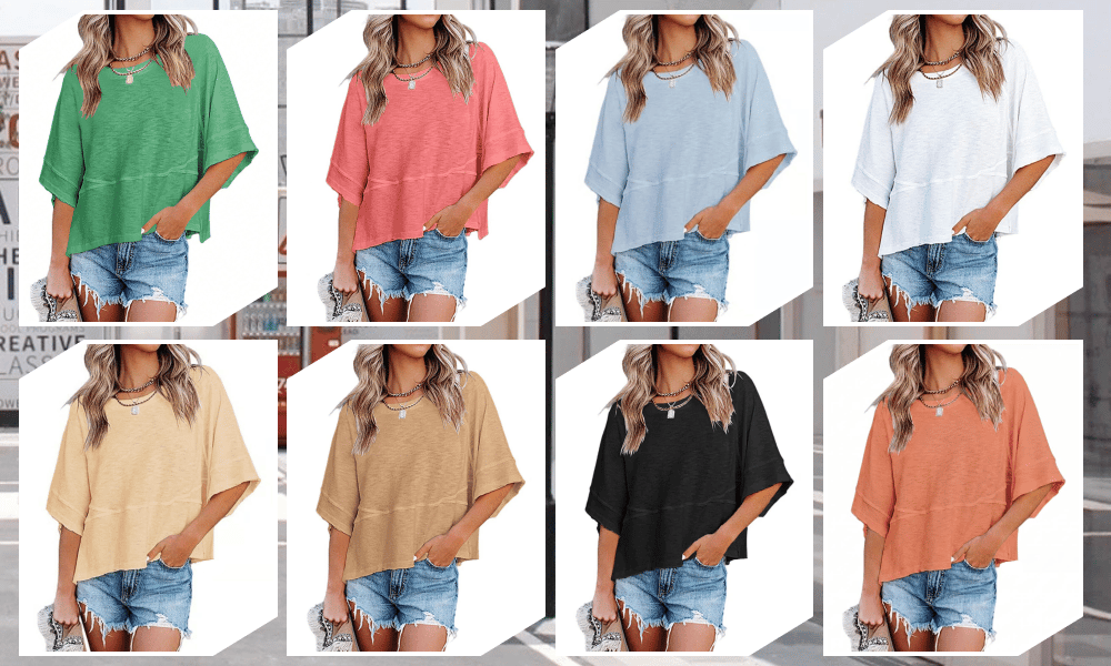 BellAura – Solid Color Bell Sleeve T-Shirt – Green / S