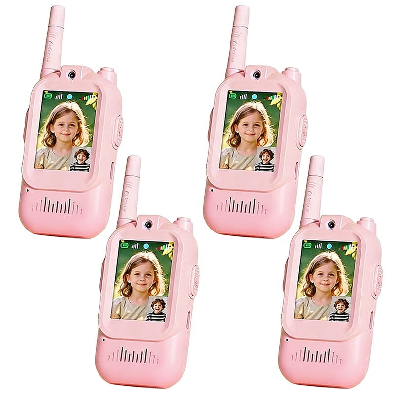 FunConnect – Kids Video Walkie Talkie – 2 Pairs (Pink*4)