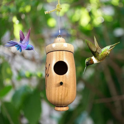 NatureSip – Wooden Hummingbird Feeder for Garden Lovers – image 3