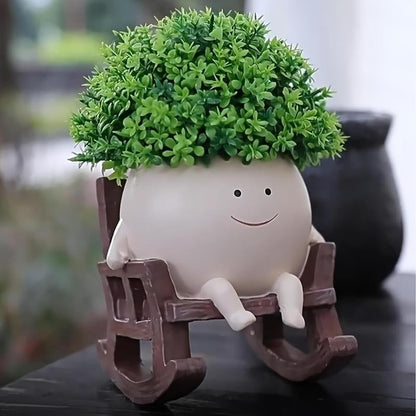 ArtSeat – Unique Chair-Shaped Resin Planter Vase – image 8